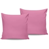 Image de En Vogue - 2 Taies d'oreiller en coton roses 60x60 cm