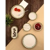 Image de Mioli - Service petit-déjeuner en porcelaine vert/marron/blanc - 26 pièces OS