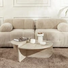 Image de Homitis - Duo de tables basses Orion travertin - 90x30x60 cm OS