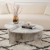 Image de Homitis - Duo de tables basses Orion marbre freesia - 90x30x60 cm OS