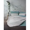 Image de Parure de lit - 1 housse de couette 220 x 240 cm + 2 taies doreiller 60 x 60 cm - 100% coton renforcé - Menthe