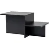 Image de Table basse - HARMONY - Rectangulaire - Noir - 80 x 40 x 40 cm