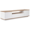 Image de Hanah Home - Meuble TV Veramont blanc/pin atlantique - 180x44.6x44.5 cm OS