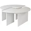 Image de CONCEPT1 Moira blanc naturel 90 x 90 x h41cm 241NRD1405