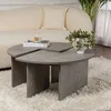 Image de Homitis - Table basse Moira gris béton - Ø90x41 cm OS