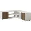 Image de CONCEPT1 Rosa blanc noyer antique 120-125 x 35 x h40 cm 382NRC2521