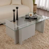 Image de Homitis - Table basse Vetrino grise - 105x40x65 cm OS