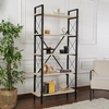 Image de Homitis - Bibliothèque Elysian travertin/noir - 180x90x33.5 cm OS