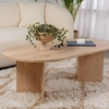 Image de Wooden Art - Table basse Sable sapphire oak - 119x40x60 cm OS