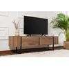 Image de Homitis - Meuble TV Serenity noyer/noir - 180x50x29.5 cm OS