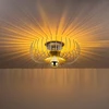 Image de Opviq - Plafonnier Karsortel N 641 1 doré - 42 x 42 x 25 cm OS