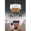 Image de Opviq - Lustre Echo beige/blanche - 30 x 30 x 20 cm OS