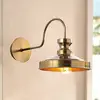 Image de Opviq Applique murale Berceste, laiton vieilli, métal, hauteur 23 cm, E27