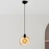 Image de Opviq Suspension Benek, jaune, verre, Ø 20 cm, E27
