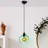Image de Opviq Suspension Benek, verte, verre, Ø 20 cm, E27