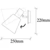 Image de Opviq Applique murale Kem, laiton, métal, hauteur 22 cm, E27