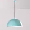 Image de Opviq Suspension Kure, turquoise, métal, Ø 60 cm, E27