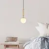 Image de Opviq Suspension King, doré/opale, verre, Ø 15 cm, E14