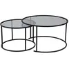 Image de CONCEPT1 Ensemble de Aurum 80 60 noir gris 80 x 80 x h43cm 857NRD1107