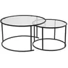 Image de CONCEPT1 Ensemble de Aurum 80 60 noir transparent 80x80xh43 857NRD1109