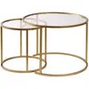 Image de CONCEPT1 Ensemble de Aurum 60 42 or transparent 60x60xh43cm 857NRD1111
