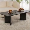 Image de Homitis - Table basse Sabin bois noir - 119x40x60 cm OS