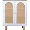 Image de CONCEPT1 Bohem blanc, chêne 90 x 41 x h105cm 277WLN1103
