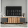 Image de CONCEPT1 Diana anthracite noyer 180 x 33 x h50 cm 360ALE1705
