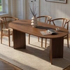 Image de Homitis - Table à manger Sablin noyer - 180x75x89.5 cm OS