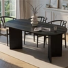 Image de Homitis - Table à manger Sablin bois noir - 180x75x89.5 cm OS