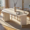 Image de Homitis - Table à manger Sablin bois blanc - 180x75x89.5 cm OS