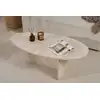 Image de Homitis - Table basse Orba travertin - 120x40x65 cm OS