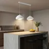 Image de Opviq - Lustre Lora 30 2 C Luna blanche - 65 x 30 x 30 cm OS