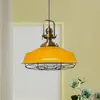 Image de ROYALTECH Suspension Astel, jaune, Ø 41 cm, métal, détail laiton vieilli