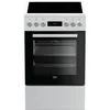 Image de Cuisinière vitrocéramique - BEKO - FSE57302GWC - 4 feux - 50cm
