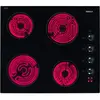 Image de Table De Cuisson Vitrocéramique 58cm 4 Feux 5800w Noir - HIC64100