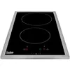 Image de Table de cuisson BEKO HDMC32400TX - 2 foyers vitrocéramique - Commandes tactiles - Noir - Minuterie intégrée