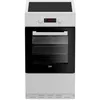 Image de Cuisinière induction - BEKO - FSM58301WC - 3 feux - 092 kwh/cycle - 50cm