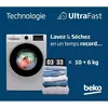 Image de Lave linge hublot Beko B5DFT51044DOS 7178572700 6 kg 1400 tr/min 60 cm en occasion ou reconditionné