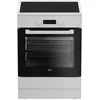 Image de BEKO Cuisinière > 60 x 60 x 85 cm | 4 Inductions | Chaleur brassée | Parois