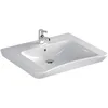 Image de Lavabo S2 PMR 65cm blanc, 1 trou percé pour robinetterie avec trop plein réf 5291B0030001