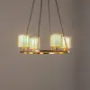 Image de Lucea Lustre Ressa Ø 59 cm laiton antique, à 4 lampes.