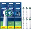 Image de Oral-B Pro Cross Action Lot de 6 têtes de brosse à dents électrique en forme de X et poils coudés pour enlever la plaque dentaire en profondeur Blanc