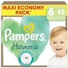 Image de Pampers Harmonie Couches Taille 6, 62 Couches, 13kg+, Protection Douce De La Peau Avec 100% D’Absorption Pampers