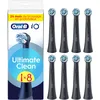 Image de Oral-B Brossettes de Rechange Ultimate Clean, Lot de 8, Noires | Recharges Brosse à Dents Électrique iO, pour Adultes, Tête Ronde pour Un Brossage en Profondeur