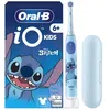 Image de Brosse à dents électrique Stitch - ORAL-B - iO Kids6+ - Pour enfant - Bleu - Micro-vibrations - Rechargeable - Disney - Dès 6 ans