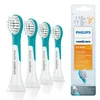 Image de Philips Sonicare for Kids - Têtes de brosses à dents électriques soniques pour les enfants 3 ans +,Lot de 4, en Bleu (Modèle HX6034/33)