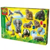 Image de Moulage et peinture - SES CREATIVE - Hobby - Animaux - Plâtre Lavable - 11 figurines à créer - Age : 5+