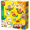 Image de SES Creative 14063 Jouet Montessori - Formes d'animaux à Reproduire - Cartes de Tâches et Pièces en Bois pour Recréer des Formes - Empilage et Création de Formes