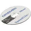 Image de Dremel SC409 Lot de 5 Disques Fins EZ SpeedClic à Tronçonner/Découper les Métaux 38mm Epaisseur 0,75mm avec Outils Rotatifs Dremel